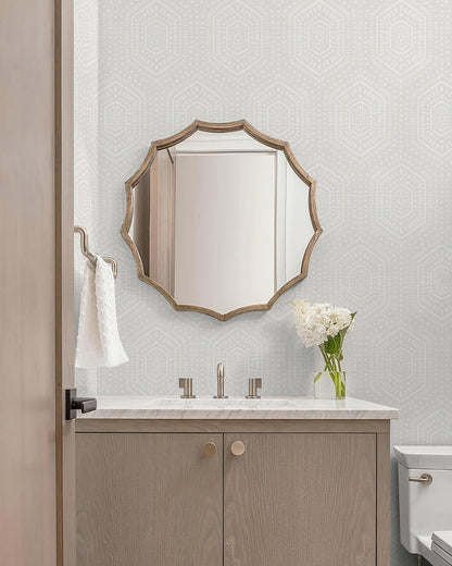 Heroad Boho Peel and Stick Wallpaper Beige Renter Friendly Wall Paper Peel and Stick Modern Contact Paper Neutral Geometric Wallpaper for Bedroom Bathroom Cabinets Decor Vinyl Waterproof 17.3"x78.7"