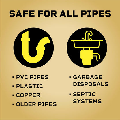 Liquid-Plumr Pro-Strength Full Clog Destroyer, Bathroom & Kitchen Sinks, Shower and Tub Drain, Safe for Pipes, Liquid Drain Cleaner, 32 Fluid Ounces