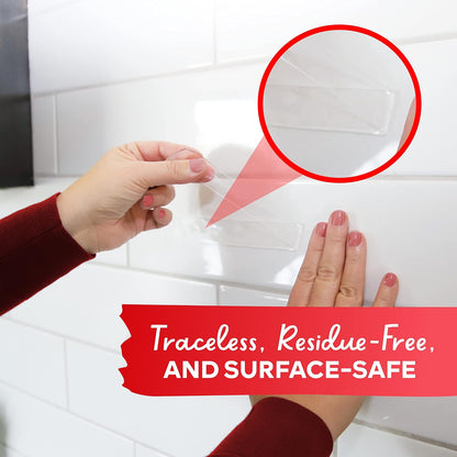 XFasten Reusable Double-Sided Nano Tape, 1.5-Inch x 20 Feet, Clear, Movable and Washable Double-Sided Gel Mat Grip Adhesive Putty Brick Tape | Bathroom, Kitchen Silicone Grip Nano Mounting Tape