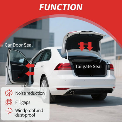 Silicone Weather Stripping Door Seal, 20FT Self Adhesive D Shaped Door Seal Strip for Door Frame, Door Insulation Strip Window Seal, W:1 in; H:1 in; 20Feet