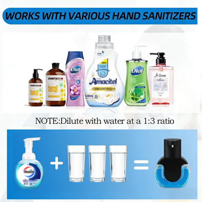Automatic Soap Dispenser Touchless,Rechargeable Foaming Soap Dispenser,15oz/420ml Smart Hand Soap Dispensers,4-Level Adjustable,Wall Mount for Bathroom Kitchen Dish Soap,Hands-Free