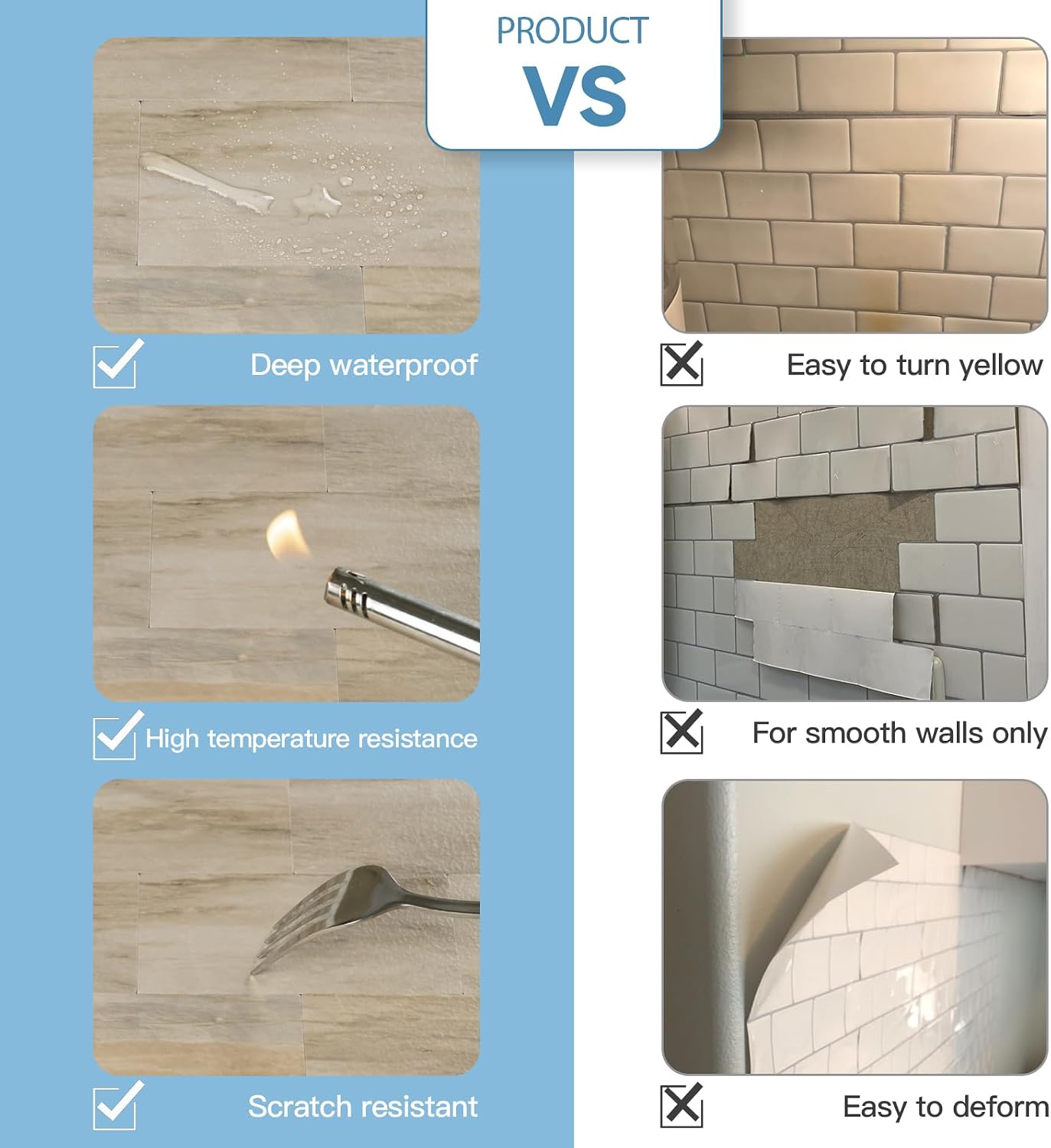 2026 New Upgrade Peel and Stick Backsplash Tile, Peel and Stick 11.34" X 11.57" Wall Tile for Kitchen, Bathroom, Fireplace, Laundry (Beige Ecru, 10 Packs)