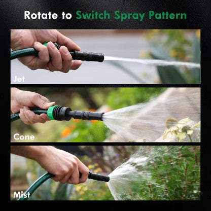 RESTMO Metal Water Hose Nozzle, Heavy Duty Brass Nozzle | High Pressure, Garden Hose Sprayer, For Outdoor