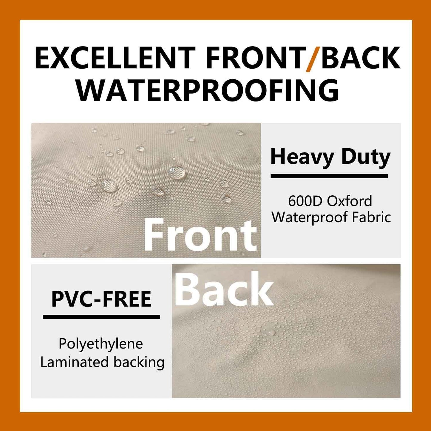 Patio Deck Box Cover, 63x30 Inch Fire Pit Covers with Straps and Handles, Waterproof Heavy Duty Outdoor Furniture Winter Cover for Keter, Suncast, Lifetime Container