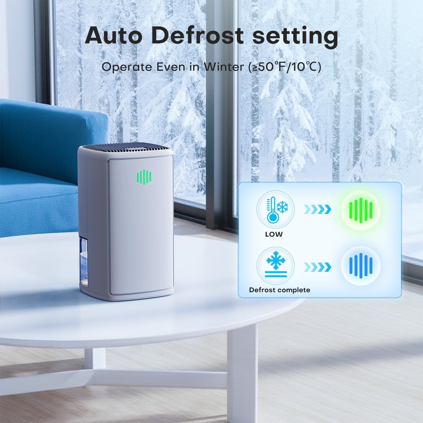 Dehumidifier,TABYIK 38OZ,Small,Quiet, Energy-Saving Dehumidifier with Auto Shut Off, for Bathrooms, Closets, and RVs