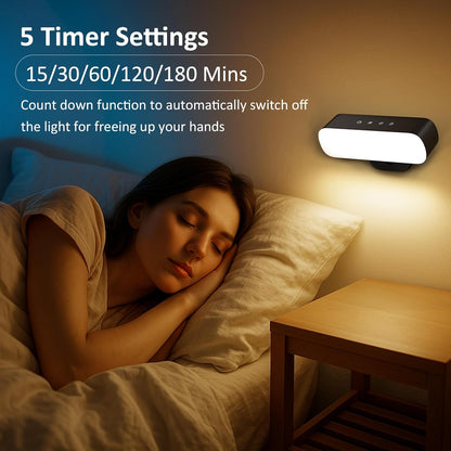 Wall Scones, Rechargeable Wall Sconces Set of 2 with Touch Remote Control RGB 4400mAh Battery Operated Wireless Cordless, Adhesive Wall Light for Bedroom Indoor