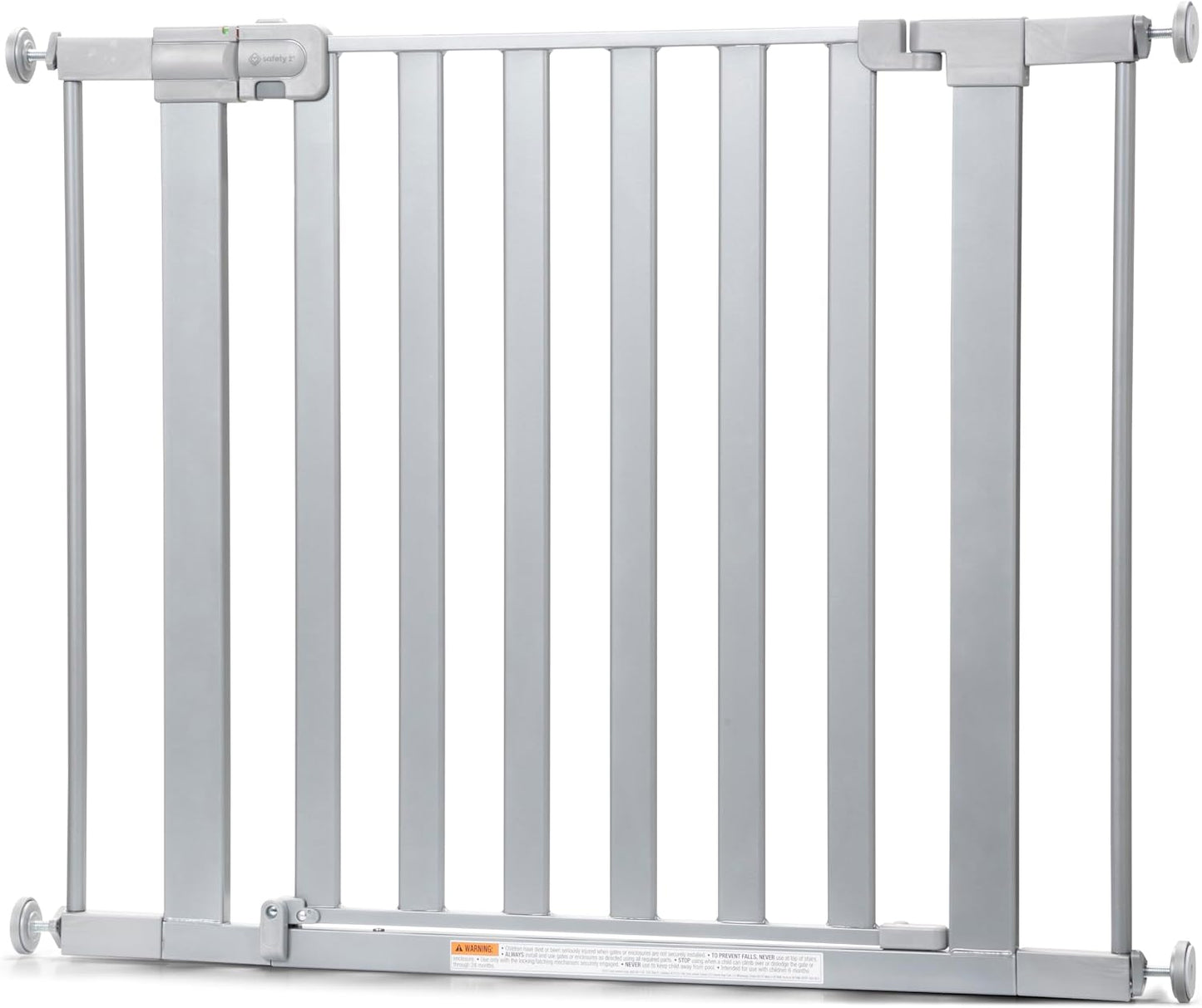 Safety 1st Easy Install Walk Thru Baby Gate for Doorway With Door, Dog Gates, Fits 29"-38", Easy Install 28" Tall, White