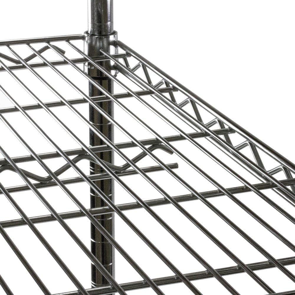 Shelving Inc. 12" d x 30" w Chrome Wire Shelving with 2 Tier Shelves, Weight Capacity 800lbs Per Shelf