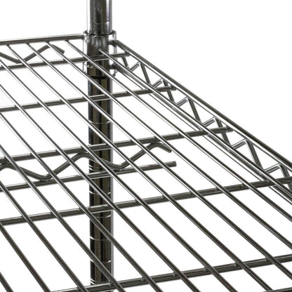 Shelving Inc. 12" d x 30" w Chrome Wire Shelving with 2 Tier Shelves, Weight Capacity 800lbs Per Shelf