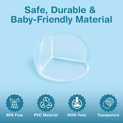 15 Pcs L-Shape Corner Protector for Baby Proofing – Clear 4cm x 4cm Edge Safety Bumpers for Furniture & Sharp Table Corners – Slim Profile Secure Adhesive Gel Pads Included