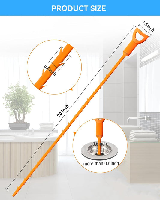 Drain Snake,79 inch Flexible Grabber Claw Pick Up Reacher Tool,Drain Clog Remover - Gutter Cleaning Tools for Home Sink, Bathroom Tub,Drain, Toilet, Tight Spaces