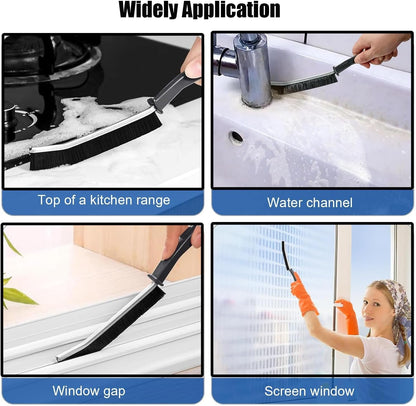 TuTuYa 12PCS Window Track Cleaning Set, Deep Clean Groove Gap Cleaning Brush Kit for Window, Blinds, Door Tracks, Sliding Doors, Tile Lines, Keyboards, Tile
