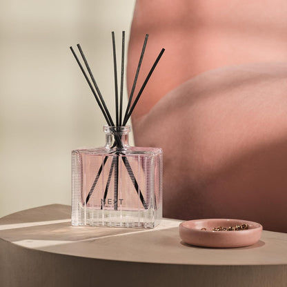 NEST New York Reed Diffuser, Wild Mint & Eucalyptus - 5.9 fl oz - Fragrance for Up to 90 Days - Reusable, Refillable Glass Holder - Includes 8 All-Natural Reed Sticks - Flame Free