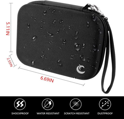Comecase Battery Storage Case with Tester, Holds 148+ AA AAA C D 9V, Black | Hard-Shell Design, Carry Handle and Custom Foam Slots Keep Batteries Visible, Separated and Ready for Home, Garage or Office