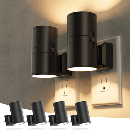 Briignite Motion Sensor Night Light,2 Pack Motion Activated Plug in Night Lights, 0-100LM Dimmable Soft White 3000K, Motion Sensor Light Indoor for Bathroom Hallway Bedroom Stairway Kid Elderly Pet