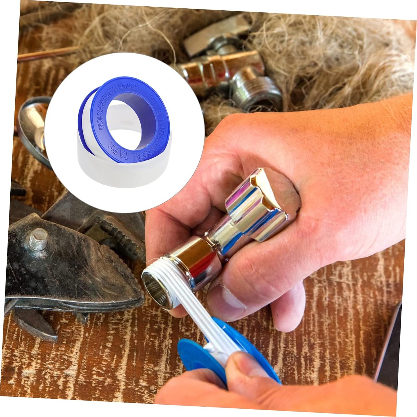 PRETYZOOM 20pcs Extra Long PTFE Tape for Plumbers High Durability Thread Sealant for Gas and Water Pipes Premium Quality Sealing Tape