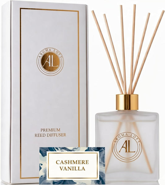 Frosted Reed Diffusers for Home | Premium Fragrance Diffuser | Frosted Diffuser Sticks in Oil Set with Fresh Linen Scent | Smell Good Stuff | Long-Lasting Oil for Bathroom & Office (5 oz)