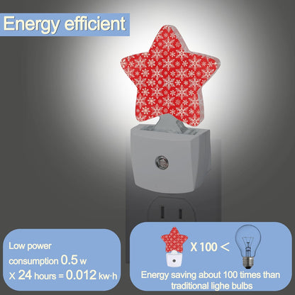 Lavender Butterfly Nightlight,Summer Flowers Star Night Lights Plug into Wall Decorations for Bedroom Bathroom,Dusk to Dawn Sensor Kitchen Hallway Stairs Energy Efficient Desk Lamp