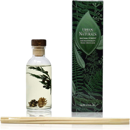 Urban Naturals Smoked Vanilla Reed Diffuser Set with Vanilla Bean, Sandalwood & Leather | Made in the USA - Colors A