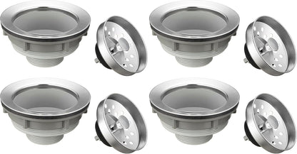 Pacific Bay Sink Strainer with Stainless Steel Basket, 3.5 inch Drain | Sink strainer with a removable stainless-steel basket. Stops clogs, resists rust. Fits standard 3.5-inch drains.