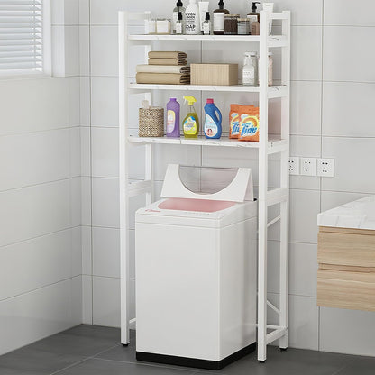 Gdrasuya10 Over the Washer and Dryer Storage Shelf for Laundry Room, 3 Tier White Washer Storage Utility Rack Shelf Laundry Storage Shelf Organizer Space Saving for Room