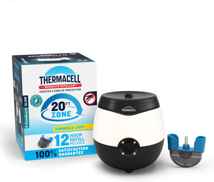 Thermacell E-ZoneGuard Patio Max Rechargeable Mosquito Repeller with 20-Foot Zone of Scientifically Proven Outdoor Protection; 12-Hr Battery; 36-Hr Refill; Bug Spray Alternative; Fast Charging Dock