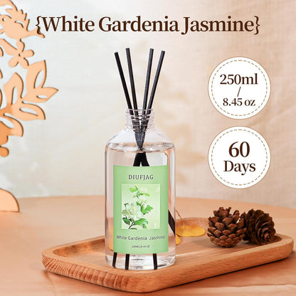 3 Pack Fragrance Reed Diffuser, 50ML Lavender Jasmine Lemongrass Aromatherapy Diffuser Set with 12 Black Fiber Sticks,Air Freshener for Bedroom Bathroom Office, 8.2X 6.6X 2.1 inch