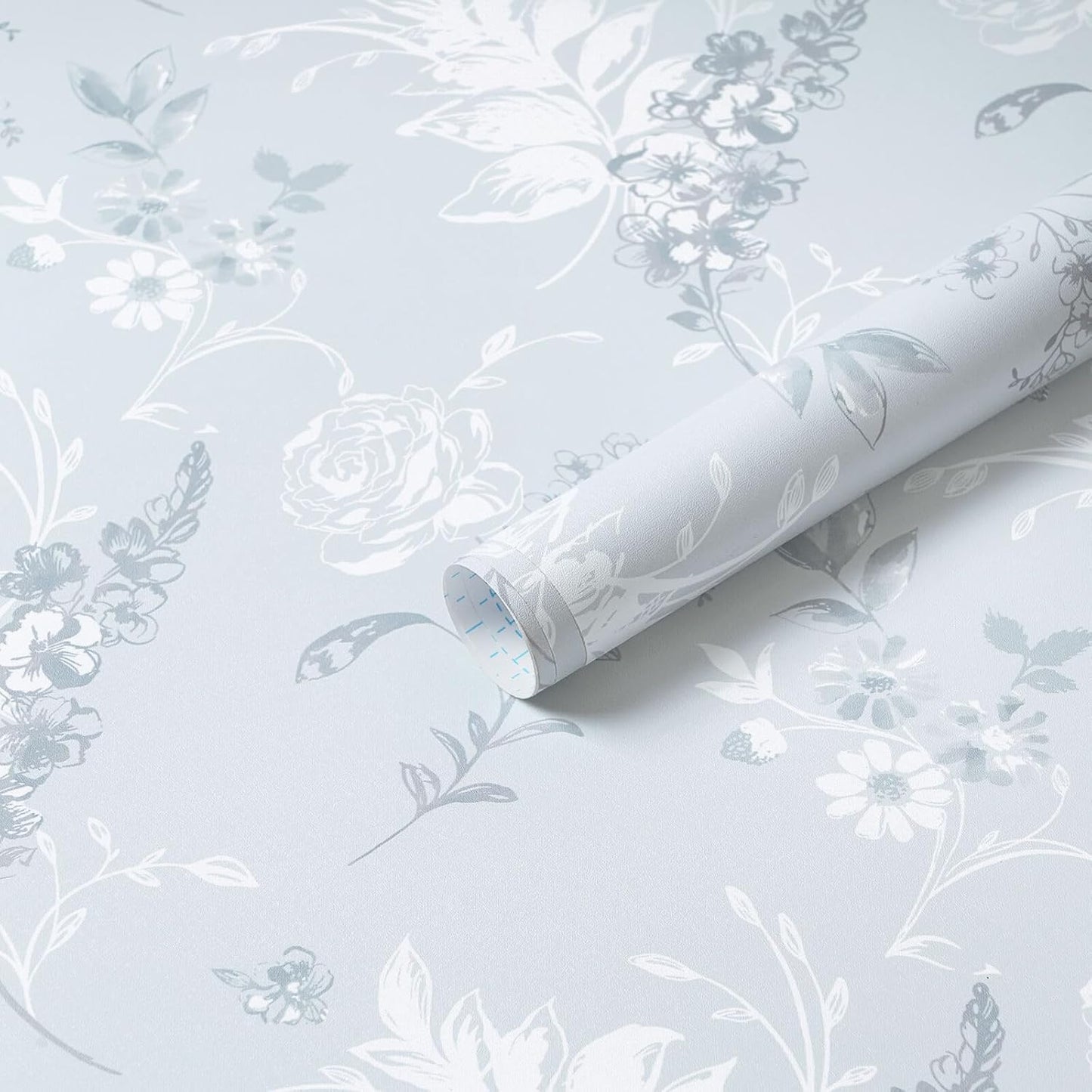 Heroad 16.1''x118'' Floral Peel and Stick Wallpaper Vintage Contact Paper Pink Rose Wall Paper Removable Renter Friendly Wallpaper for Bathroom Bedroom Nursery Waterproof Self Adhesive Vinyl Rolls
