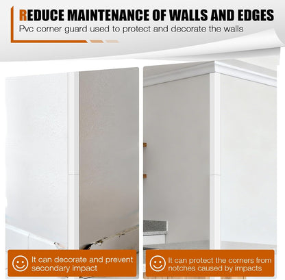 Magicheap 4 Pack Wall Corner Protector, Self Adhesive Corner Protectors for Walls, Easy to Install Edge Guard Strip for Furniture Cabinet Shelf Drywall Baseboard Desk, 17.7in x 1.18in, Clear