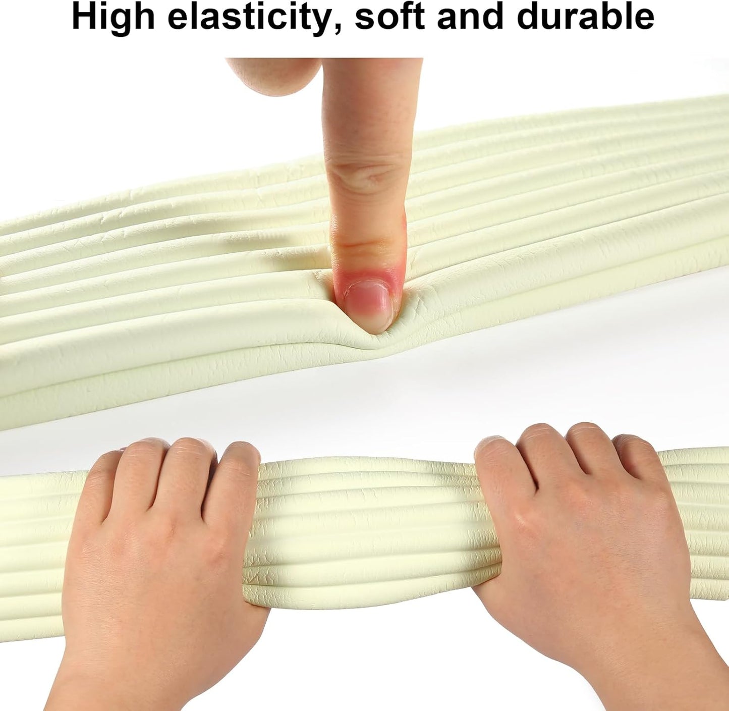 Baby Proofing Edge Corner Protector, 16.4 ft Edge Guards Padding with 3M Adhesive, Extra-Wide Soft Rubber Foam Padding, Furniture,Sharp Edge Safety Corner Edge Bumper Guard-Brown