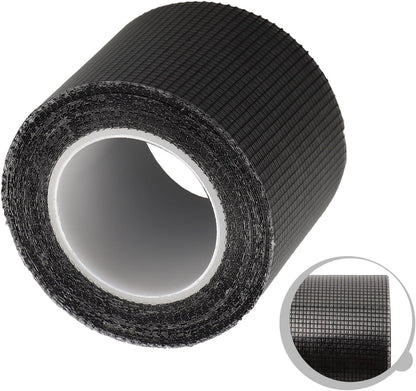 Screen Repair Tape, Fiberglass Patch Kit, 16.5FT Strong, Temperature Resistant, for Window Screen Door Tent Mesh RV Repair, Black