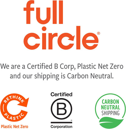Full Circle Every-Crevice Detail Brush, Deep Cleaning Brush for Crevices, Shower, & Grout, Tough Bristles, Sustainable Bamboo Handle, White