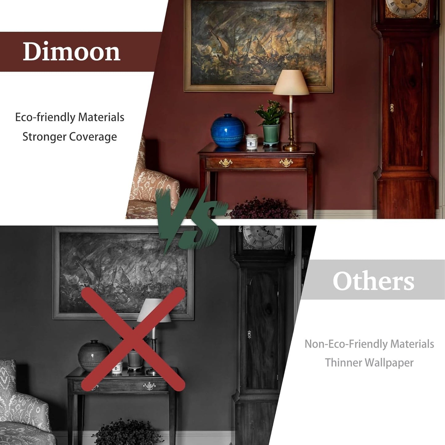 Dimoon 17.7''x118'' Peel and Stick Wallpaper White Contact Paper for New Environmentally Friendly Materials Thickening Upgrade Embossed Renter Friendly Wall Paper Modern Vinyl Wrap Countertop Bedroom