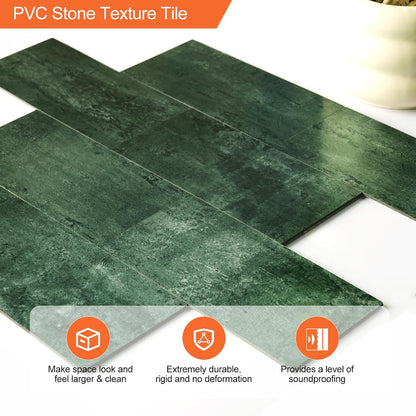 10- Sheet Polished White Peel and Stick Backsplash, 12’’Luxury PVC Ceramic Look Self Stick Subway Tiles, Waterproof Peel and Stick Wall Tiles for Kitchen and Bathrrom