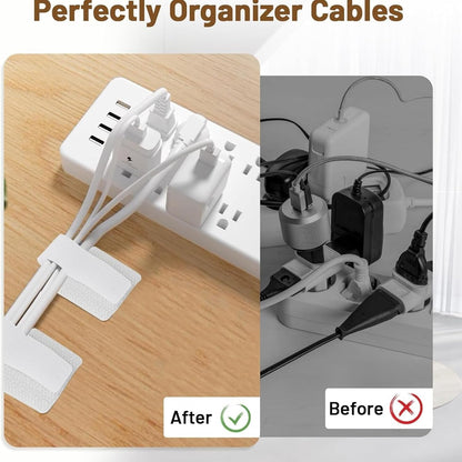 20PCS Cable Management Clips, Reusable Cable Management Organizer, Organizer in Home, Office, Kitchen, School