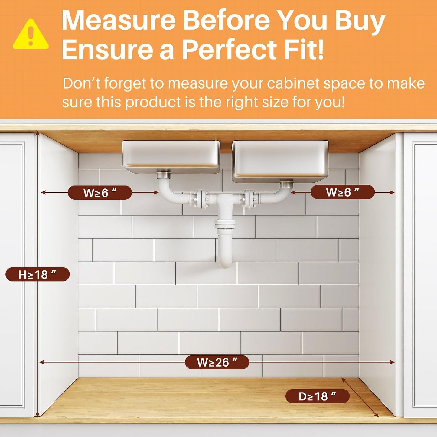 PXRACK Under Sink Organizer, 3-Tier 2-Pack Adjustable Height Pull Out Under Cabinet Organizer, Slide Out Thickened Metal Under Sink Storage for Kitchen Bathroom Laundry Pantry Organization, Black