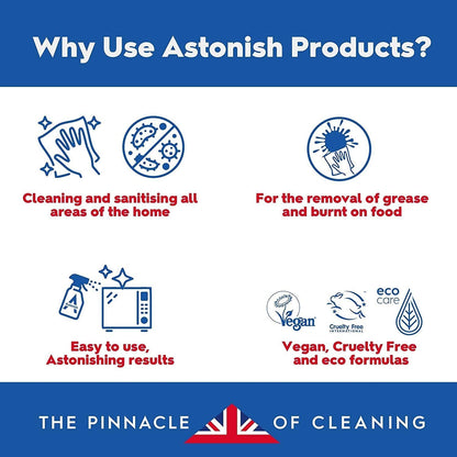 Astonish Specialist Multi Surface Cleaner - Orange Grove Scented Heavy Duty Kitchen Cleaner - Cruelty Free Formula Cuts Through Grease And Stains On Kitchen Surfaces & Oven Doors, 750ml Spray Bottle