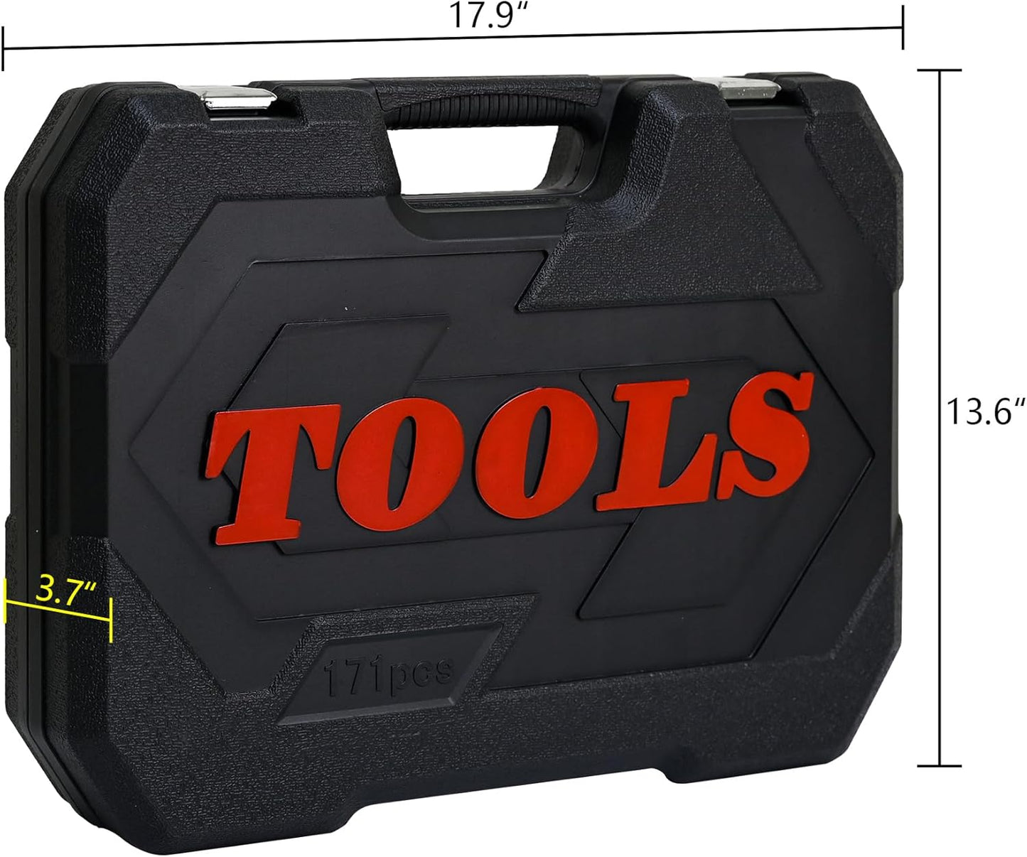 899PCS Tool Set, Household Tool Kit with Rolling Tool Box, Complete Tool Box Set Hand Tool Set with Tool Box, Mechanic Tool Set Rolling Tool Set for Home/Auto Repair Tool Set (Black)