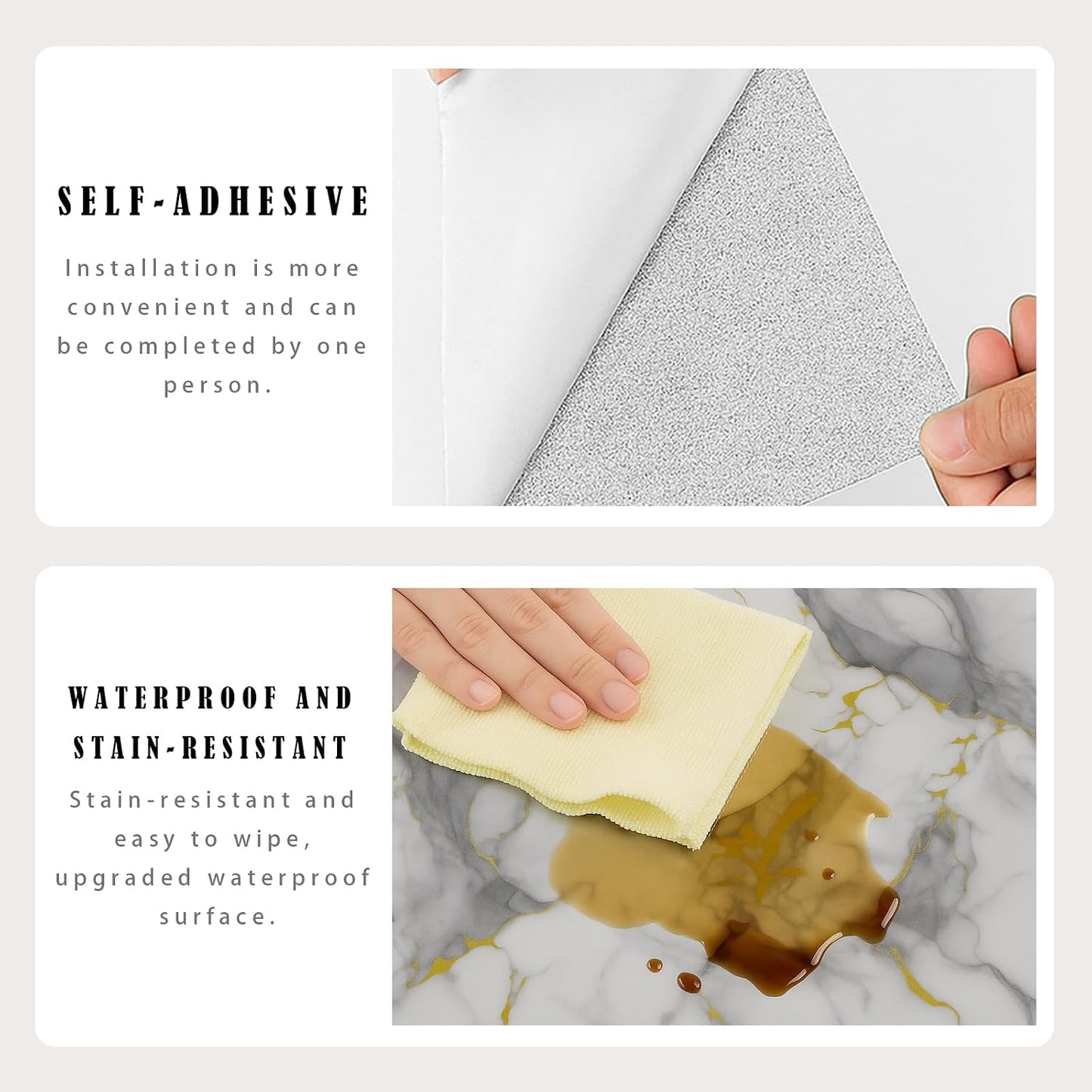Peel and Stick Kitchen Backsplash Tiles 16PCS – Waterproof Self Adhesive Wall Stickers for Kitchen, Easy DIY Stick On Tile Backsplash, Heat Resistant Decorative Wall Covering (Ice Blue)