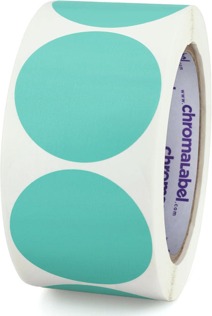 ChromaLabel 2 inch Color-Code Dot Labels | 500/Roll (Yellow)