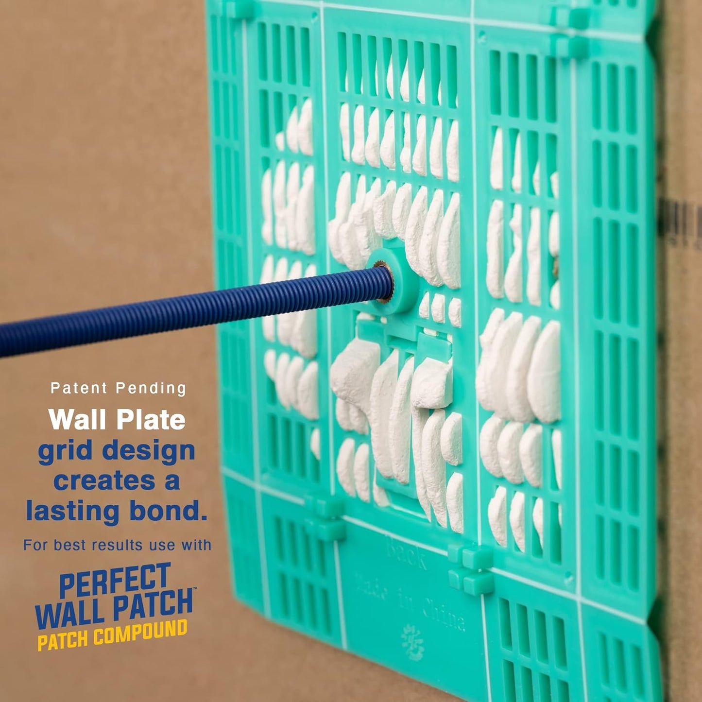 Wall Patch Repair Plate by SD Home, 1-Pack Drywall Backing Plates, 2-5” Hole Repair Patch, Easy & Quick DIY Patching