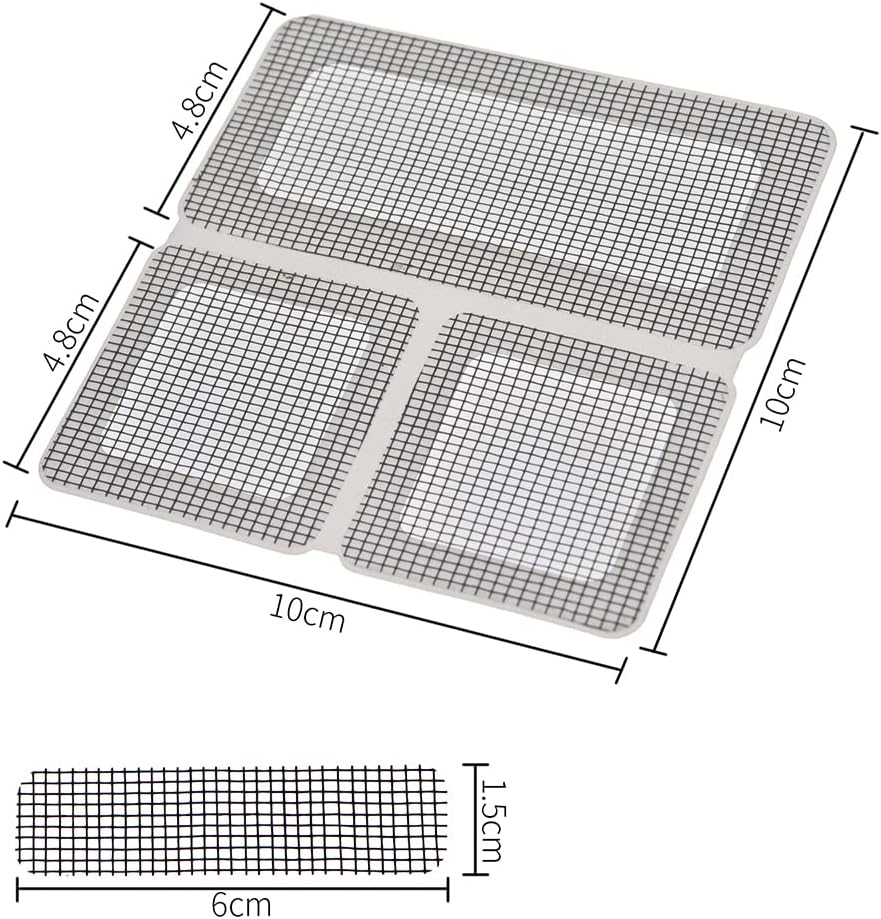 Window Screen Repair Kit 20 Patches DGQ Door Screen Repair Tape Strong Adhesive Waterproof Fiberglass Mesh Covered Repair Kit Window Screen Repair Patch Window Vinyl Screen