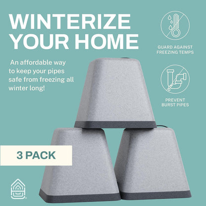 Home Intuition Outdoor Foam Faucet Covers for Winter Freeze Protection, 2 Pack