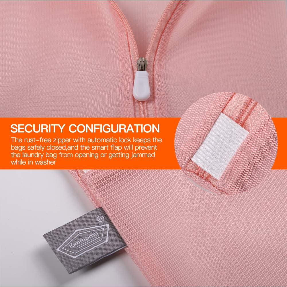 Kimmama Laundry Bags Mesh Wash Bag, Mesh Bag for Laundry, 1L+1M | shoe washing bag for socks, activewear, baby clothes and small garments to reduce tangling