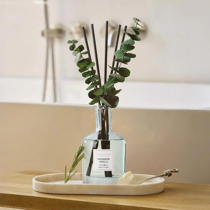 COCORRÍNA Wild Mint & Eucalyptus Reed Diffuser – 6.76 oz Essential Oil with 8 Reeds & Real Eucalyptus Sticks, Home Fragrance for Bedroom or Bathroom Décor