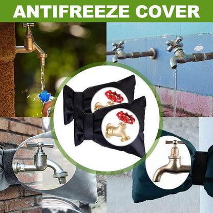 Outdoor Faucet Covers for Winter Freeze Protection, 2026 Upgraded Insulated Spigot Cover, Waterproof Outside Garden Faucet Socks for Winter, Patio Home Must-Have Hose Bib Covers (Black, 1pcs)