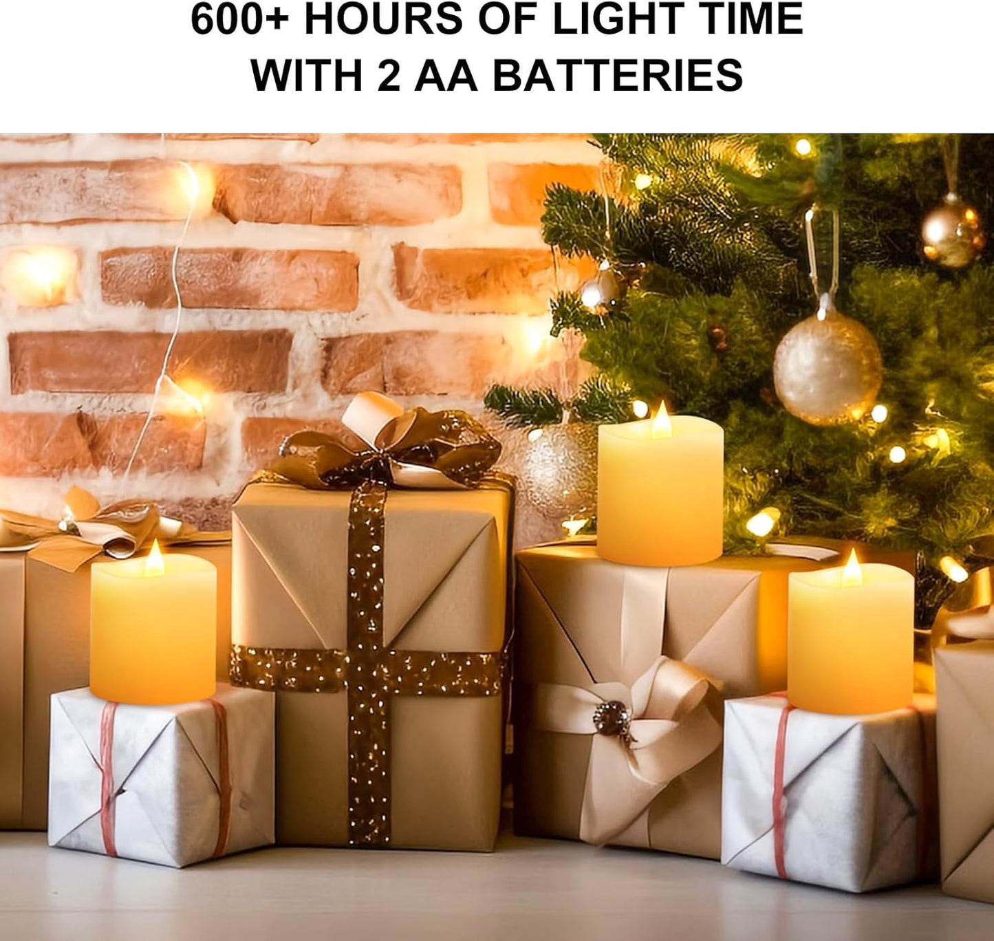 3x4 Flickering Flameless Candles Set of 3,Real Wax Pillar LED Candles,with Timer,4 inch Flameless Candles with Remote,for Party Wedding Holiday Home Decor,Ivory