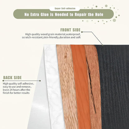 Wood Grain Repair Tape, 2" x 32ft Self Adhesive Tape for Furniture, Flooring, Cabinets, Doors, Windows, DIY Crafts - Durable, Easy to Use for Seamless Repairs
