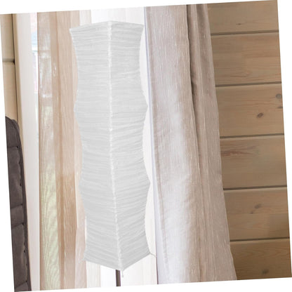 Foldable Japanese Paper Floor Lamp Shade Replacement with Soft Light for Living Room Bedroom Office - Easy Installation Modern Design 49.2X9.8X9.8In