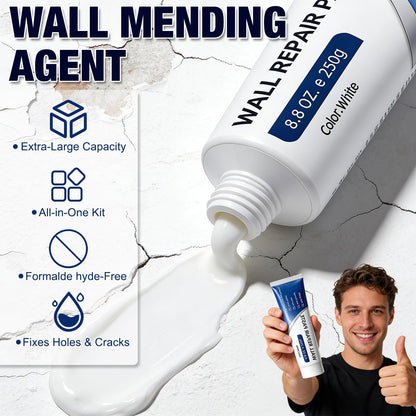 Efficient Drywall Repair Kit with Scraper, 2026 Upgrade Multi-Functional Drywall Patch Paste Repair Kit for Holes & Cracks, Quick Drying Wall Mending Agent for DIY Home Fix (2pcs)